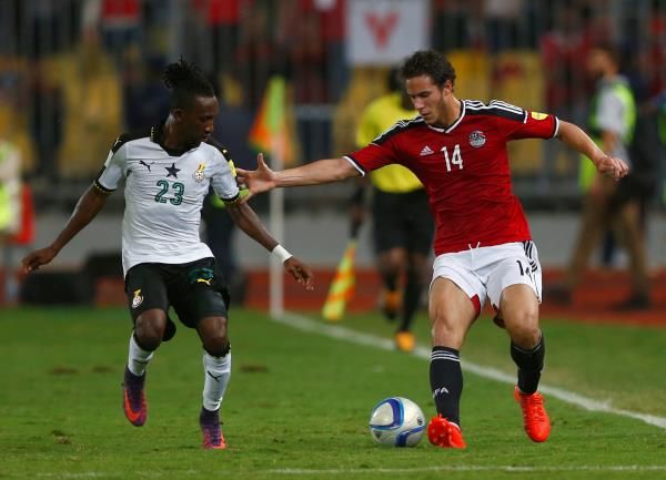 جانب من مباراة مصر وغانا