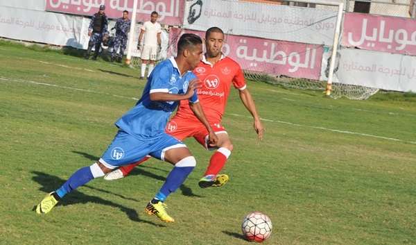 جانب من مباراة اتحاد خان يونس والأهلي