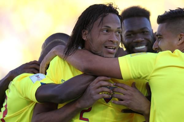 فرحة لاعبي الإكوادور