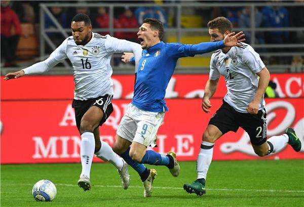 من مباراة إيطاليا وألمانيا