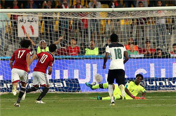 من مباراة مصر وغانا