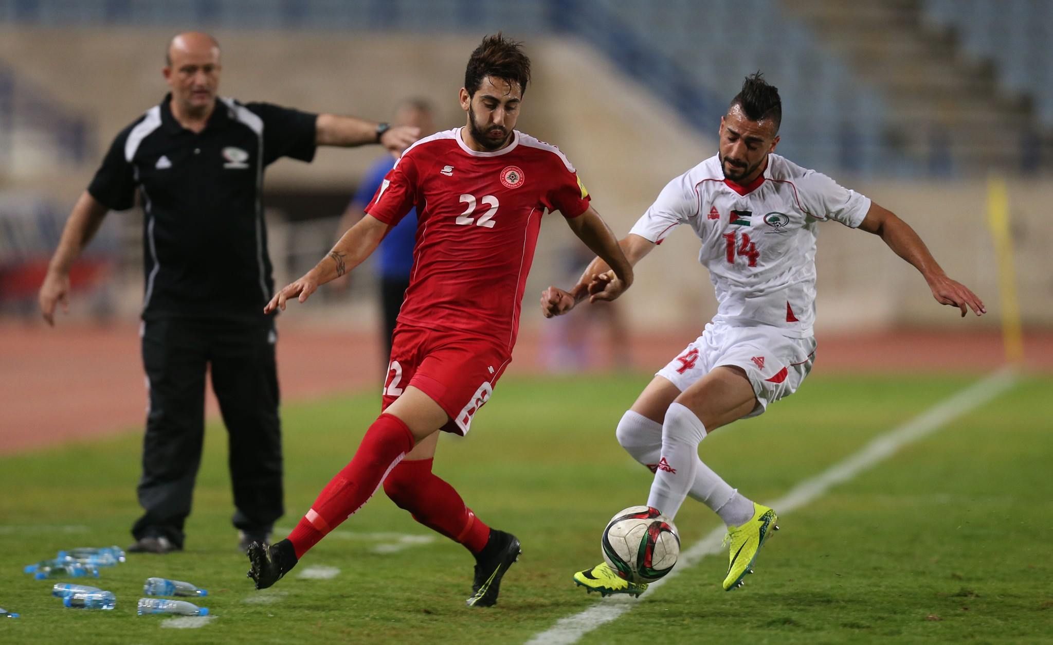 من المباريات الإعدادية لمنتخب لبنان