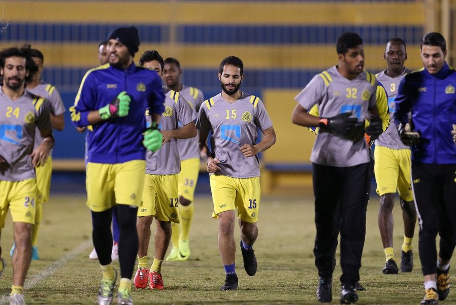 جانب من مران فريق النصر