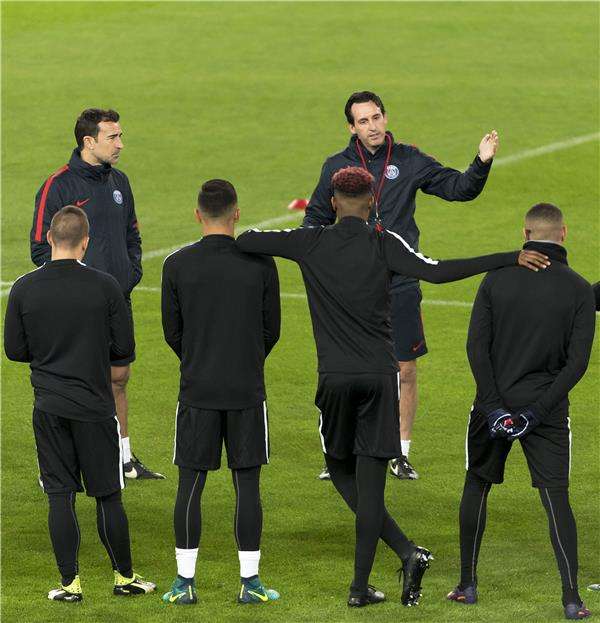 من تدريبات نادي باريس سان جيرمان