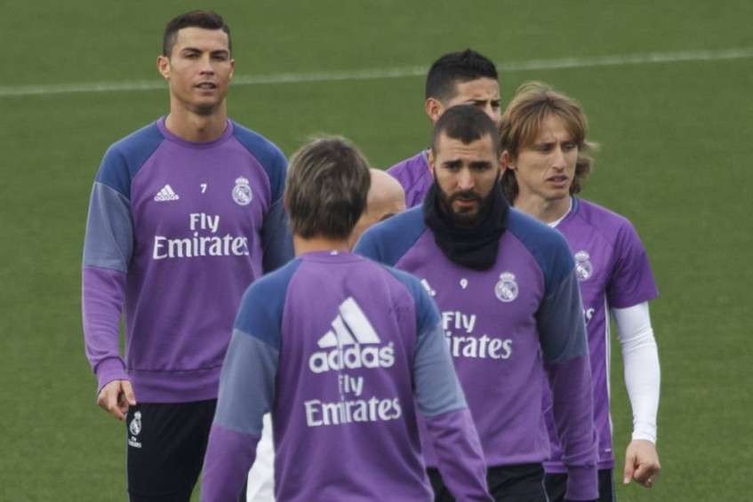 جانب من تدريبات ريال مدريد