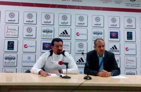 من المؤتمر الصحفي لمدرب الوحدات