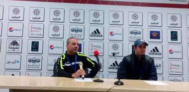 من المؤتمر الصحفي لمدرب الجزيرة