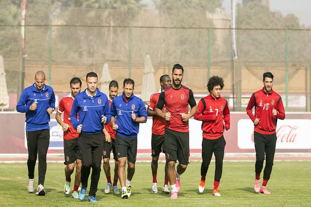 صورة أرشيفية من تدريبات الأهلي