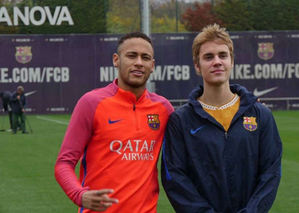 جاستن بيبر رفقة نيمار