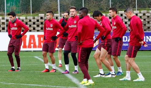 من تدريبات أتلتيكو مدريد 