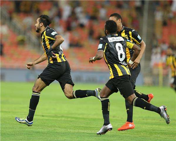 فرحة لاعبي اتحاد جدة