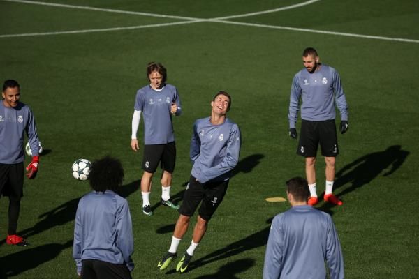 جانب من تدريبات فريق ريال مدريد