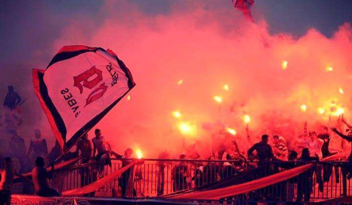 جماهير مستقبل قابس في مباراة الاحد الماضي ضد النادي الافريقي