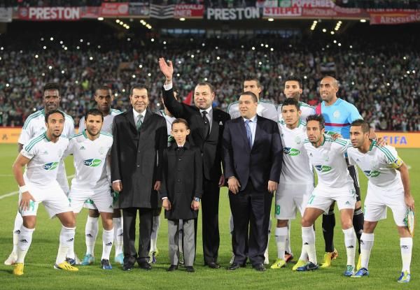 فريق الرجاء قبل المباراة النهائية لمونديال الأندية