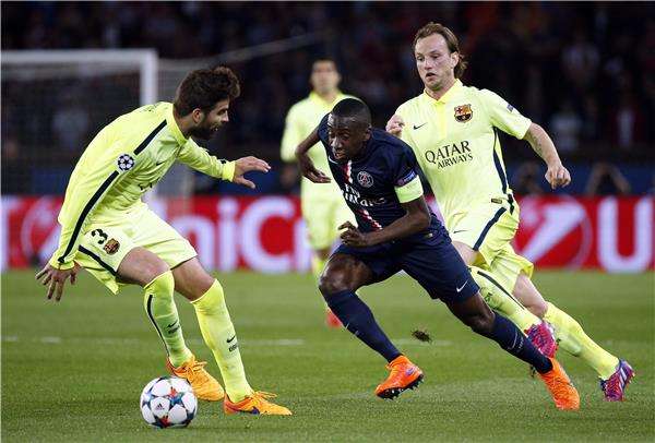 جانب من لقاء باريس سان جيرمان وبرشلونة