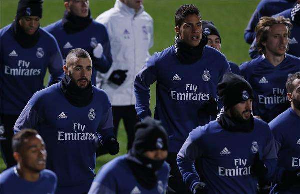 جانب من تدريبات ريال مدريد