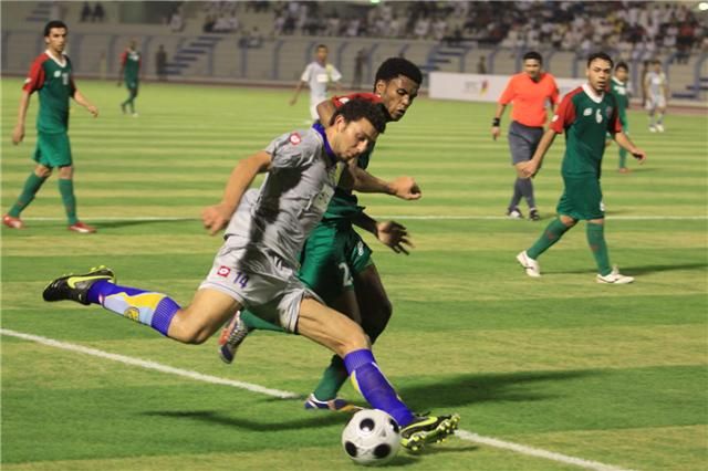 من مباراة النصر والاتفاق والتي انتهت بالتعادل الايجابي 1/1