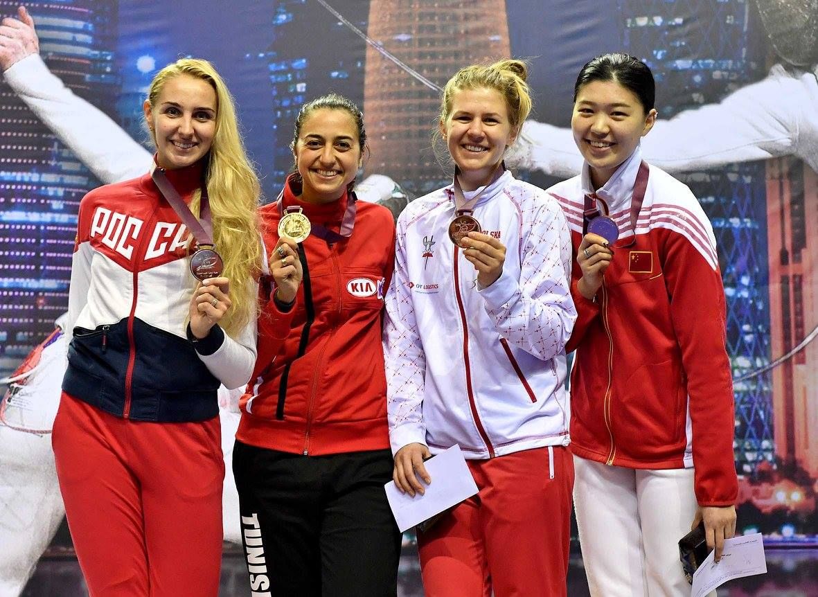 من تتويج سارة بسباس امس بلقب الجائزة الكبرى بالدوحة 