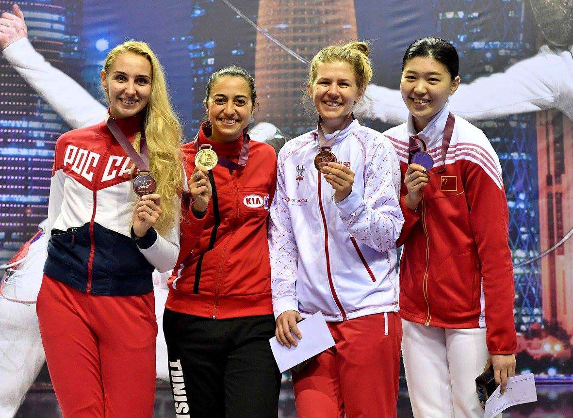 من تتويج سارة بسباس امس بلقب الجائزة الكبرى بالدوحة 