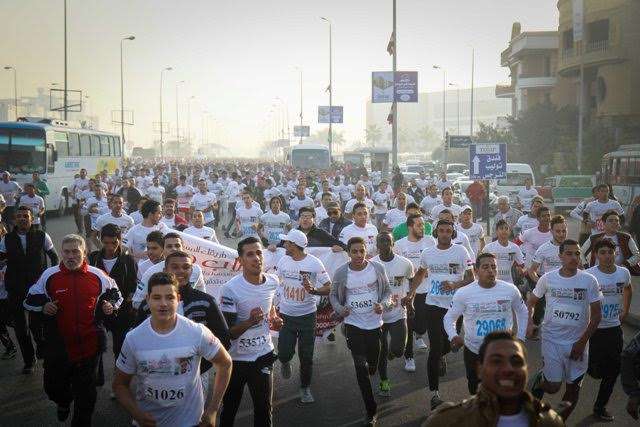 مشاركة واسعة في الماراثون