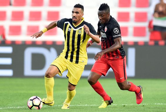 جانب من لقاء اتحاد كلباء والأهلي