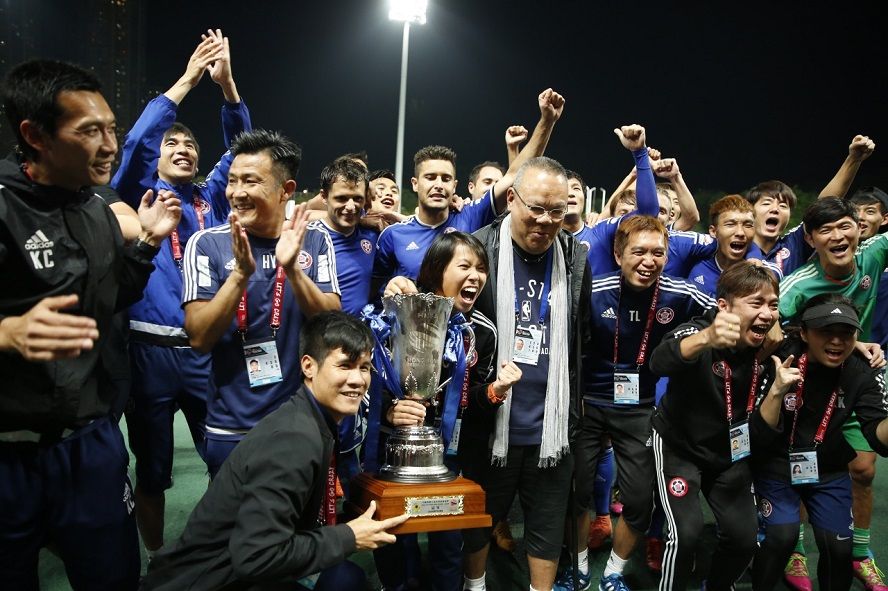 فوز المدربة تشان بدوري هونغ كونغ 2015-2016 