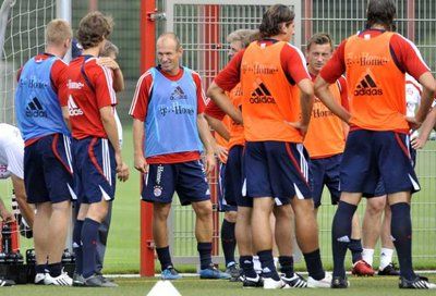 روبين مع فريقه الجديد بايرن ميونيخ الألماني 