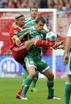 جانـب من مبـاراة بايرن ميونـخ مع فولفسبورغ