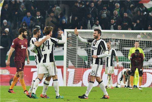 فرحة لاعبي يوفنتوس