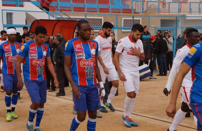 جانب من لقاء اتحاد تطاوين والنجم الساحلي