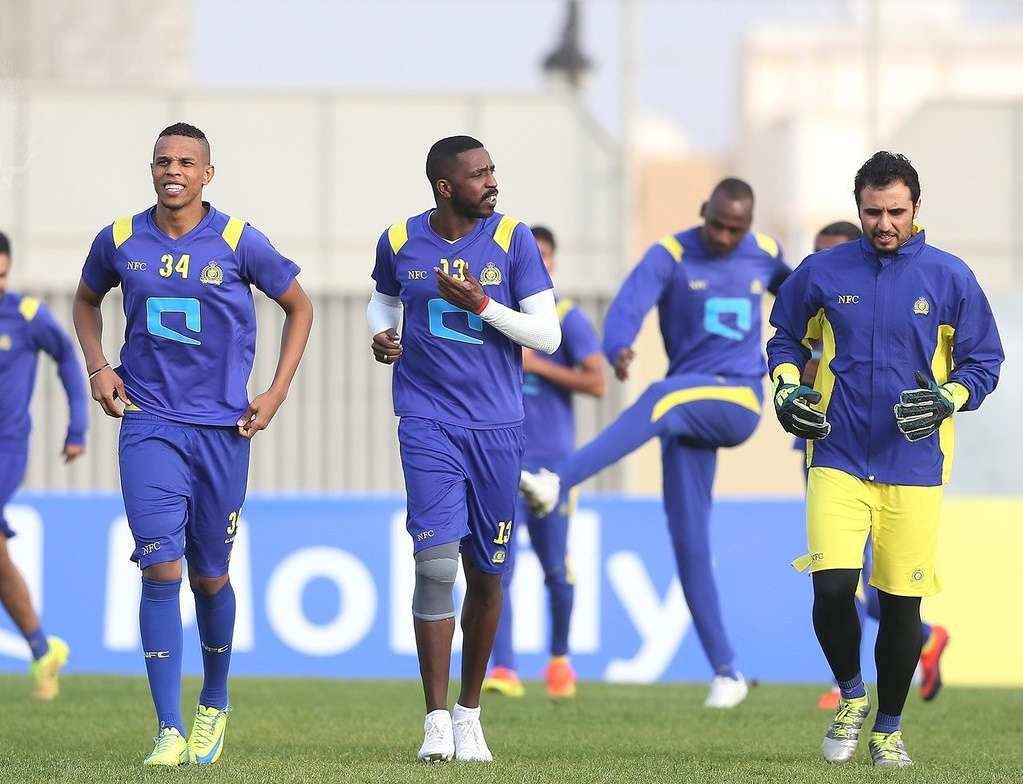 تدريبات النصر استعدادًا لمواجهة الفتح