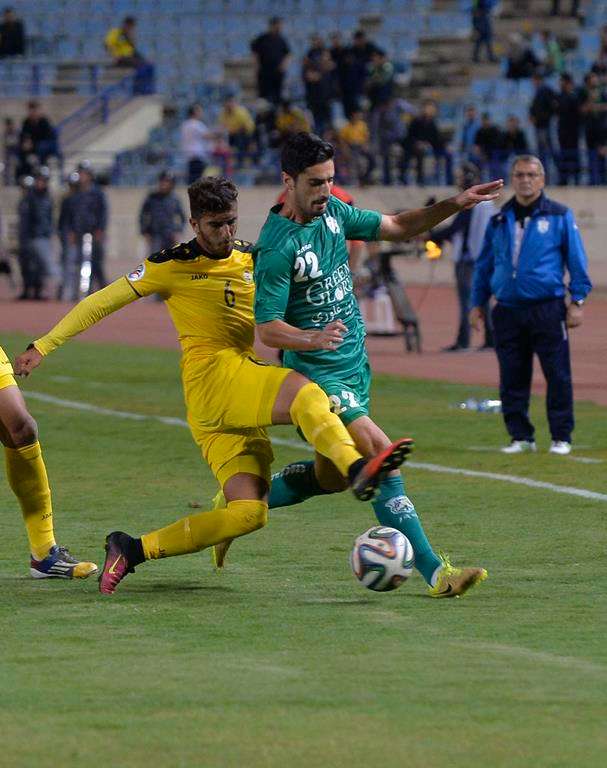 من مباراة الذهاب بين الأنصار والعهد