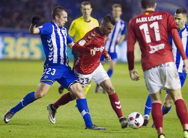 جانب من لقاء ألافيس وخيمناستيك