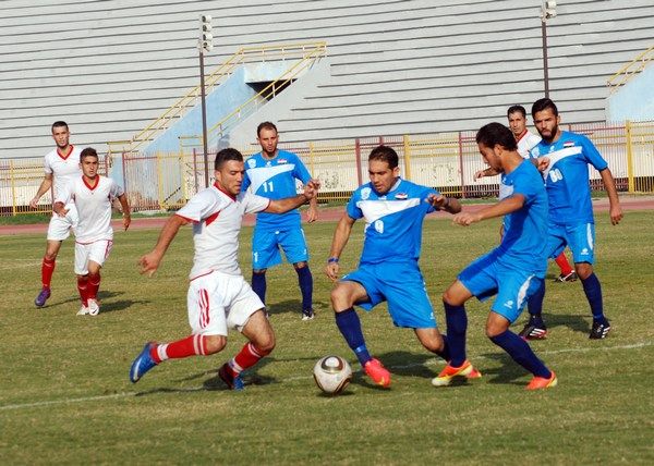 لقطة من الدوري السوري لكرة القدم 