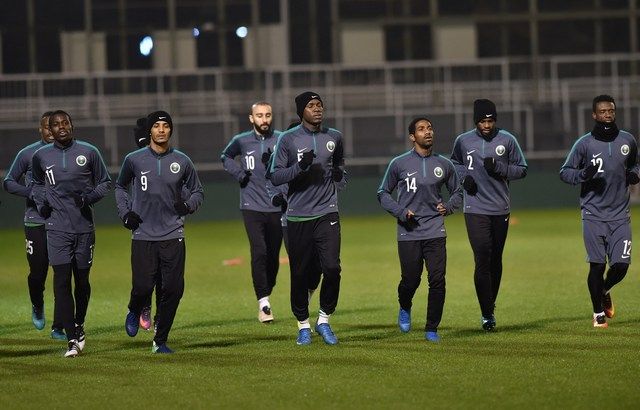 من إستعدادات المنتخب السعودي 