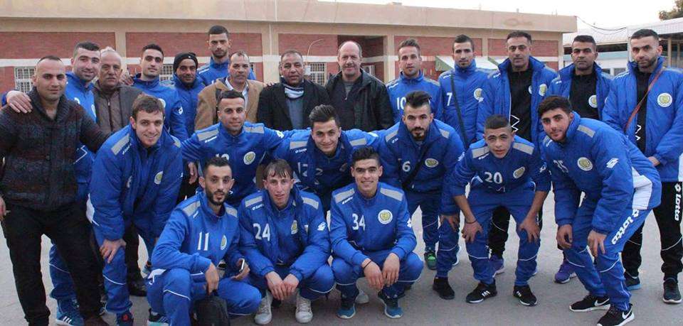 صورة جماعية لبعثة نادي شباب الخليل