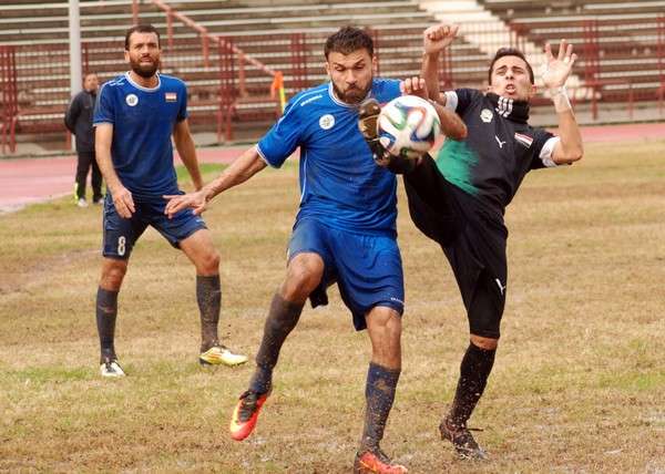 من مباراة حطين والحرية