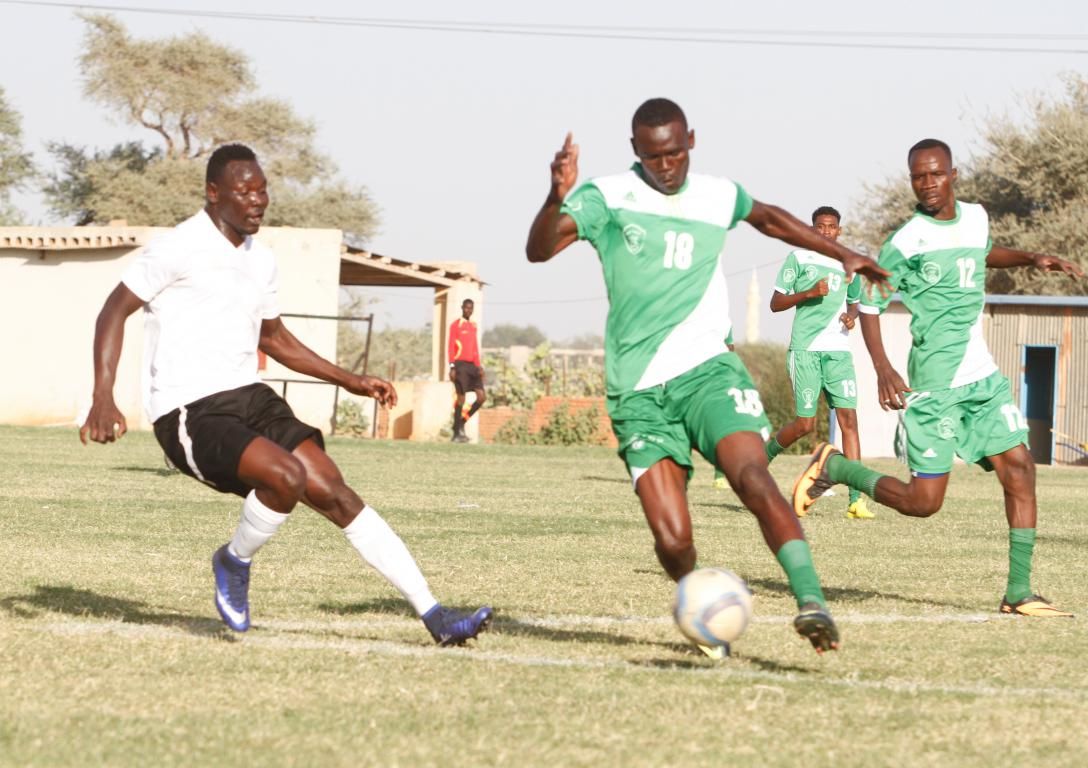 جانب من مباراة تريعة البجا والأهلي شندي