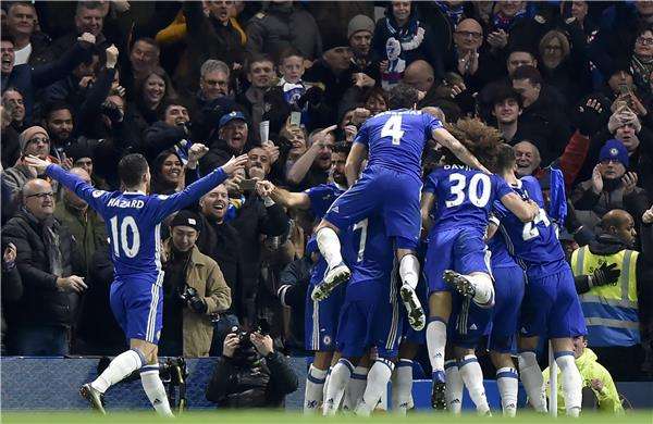 من مباراة تشيلسي وستوك سيتي