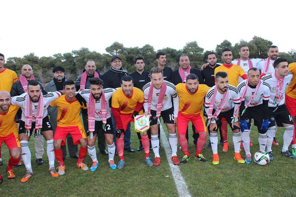 لقطة جامعة لفريقي شباب الخليل واليرموك 