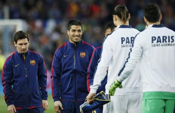 ميسي وسواريز وإبرا