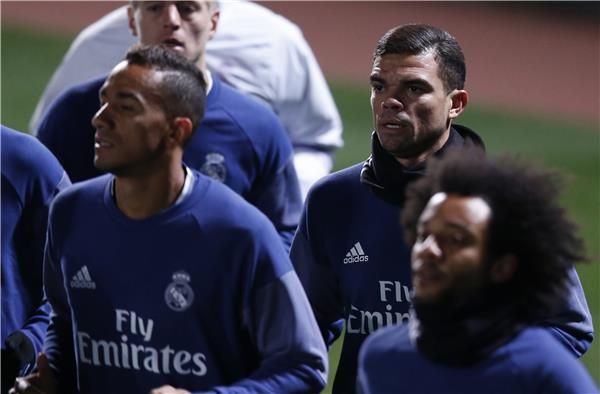 بيبي في تدريبات ريال مدريد