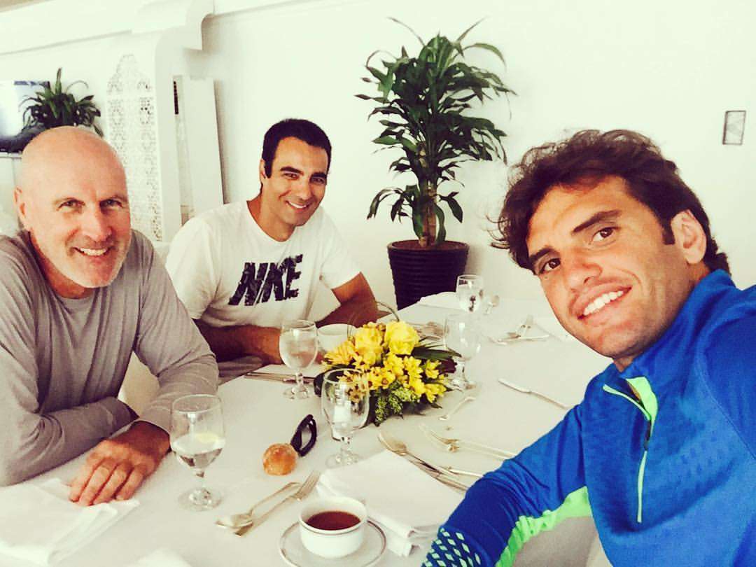 الجزيري رفقة مدربه الفرنسي