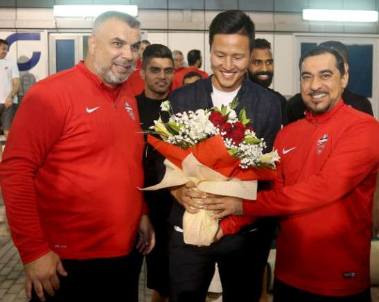 حفل وداع اللاعب الكوري