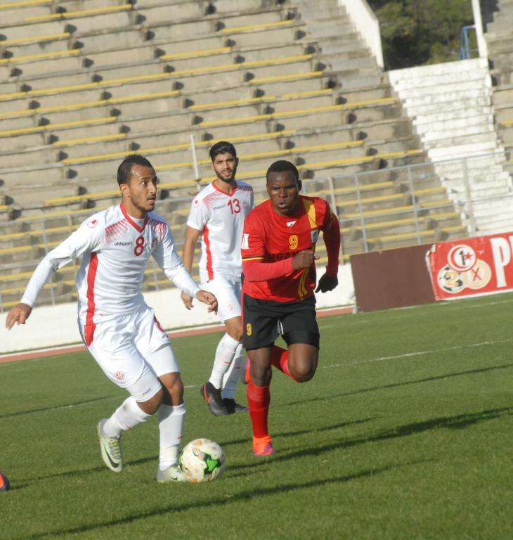 من مباراة اليوم بين تونس واوغندا