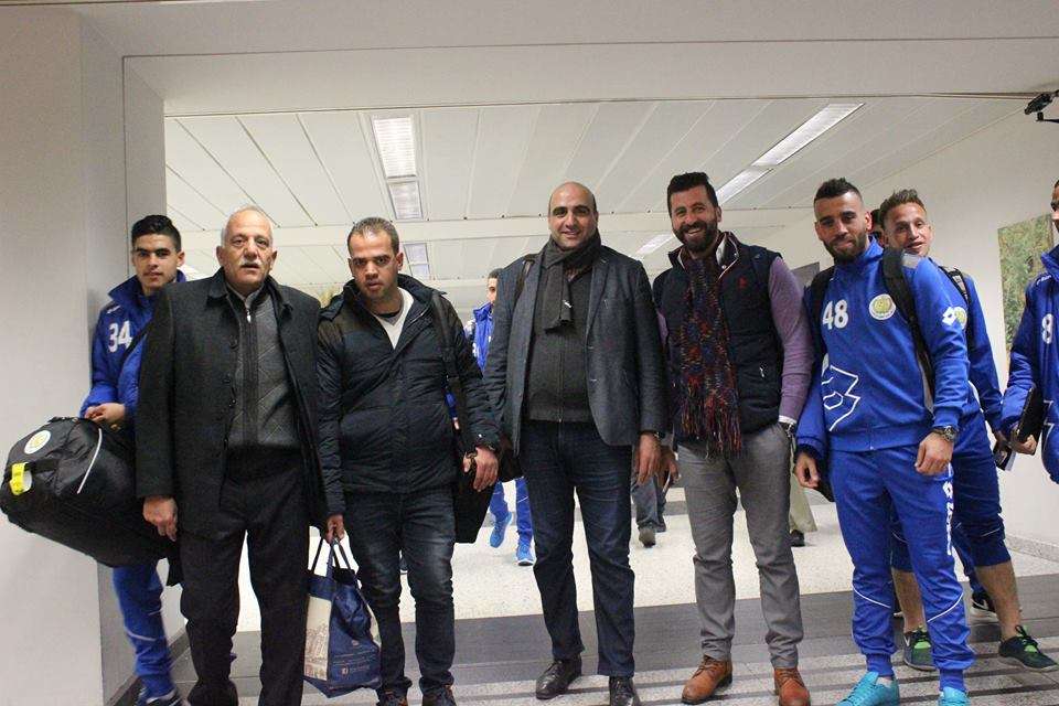 شباب الخليل لحظة وصوله لبنان