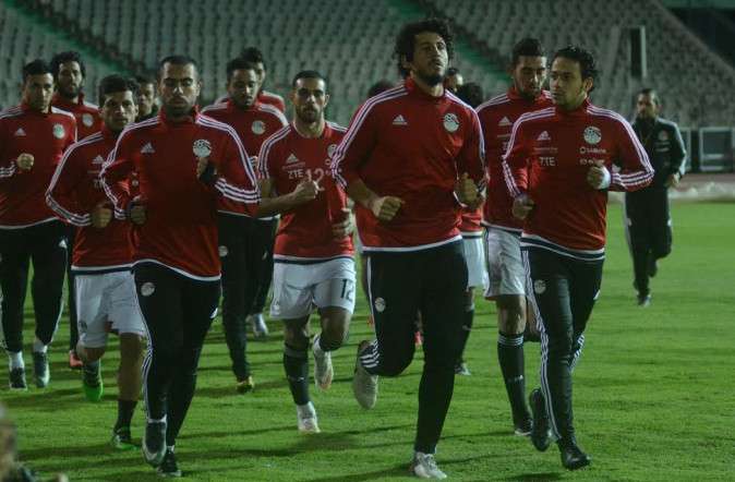 جانب من مران منتخب مصر