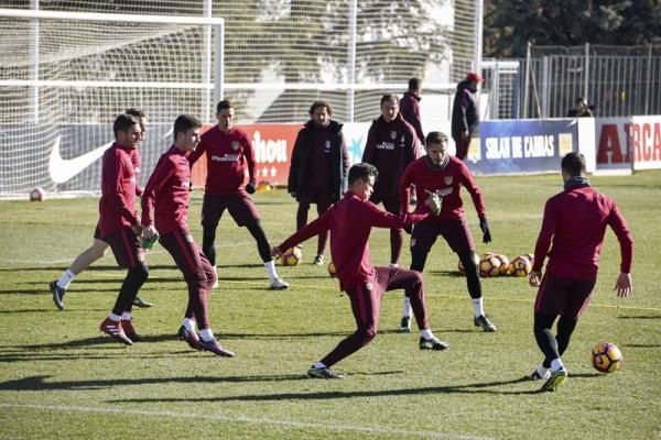 جانب من تدريبات أتلتيكو مدريد 