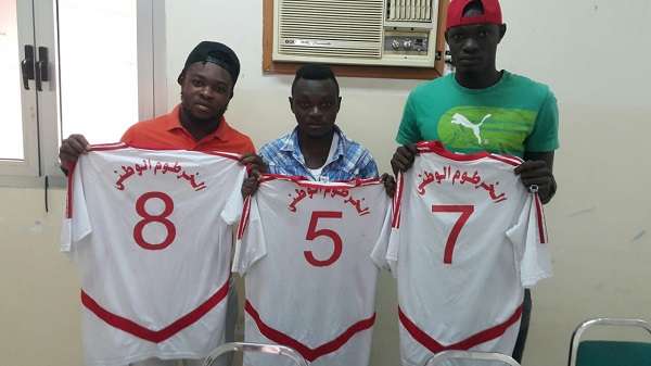 من اليمين داكوستا وصامويل وبسمارك