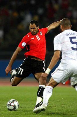 لاعب المنتخب المصري  محمد شوقي 